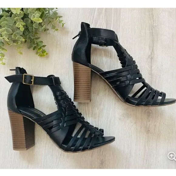 American Eagle black heeled Sandals 7 - Picture 2 of 8